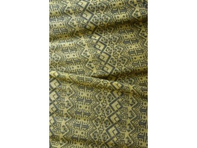 Pareo of sjaal, viscose, licht geel en grijs