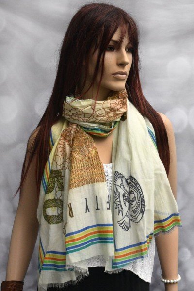 Sjaaltje van katoen met zijde, fifty rand, Zuid Afrika